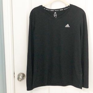 ADIDAS LONG SLEEVE BLACK CLIMALITE SIZE M E7